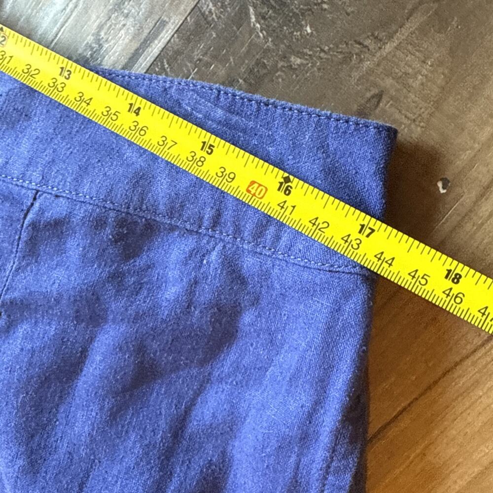 Madewell NWT XL Blue Shorts Nordstrom Linen Viscose Blend Loose Fit Casual Nice - Picture 9 of 16